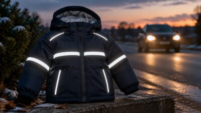 Зачем ребёнку светоотражатели на зимней куртке